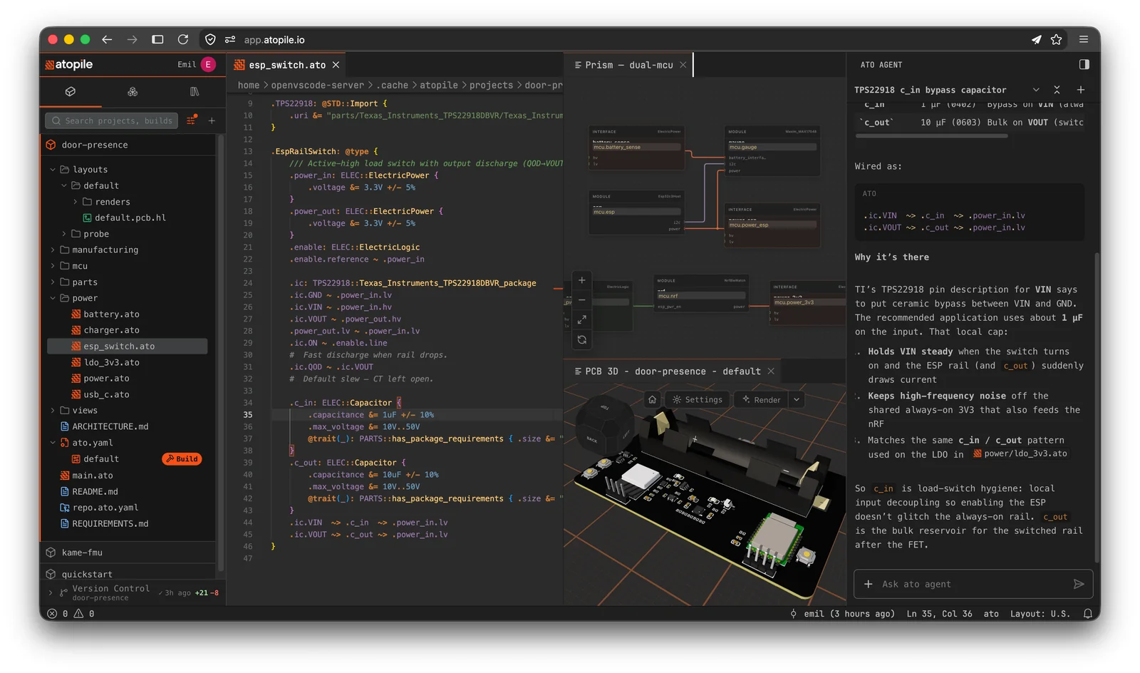 atopile Screenshot 1, Copyright reserved by atopile