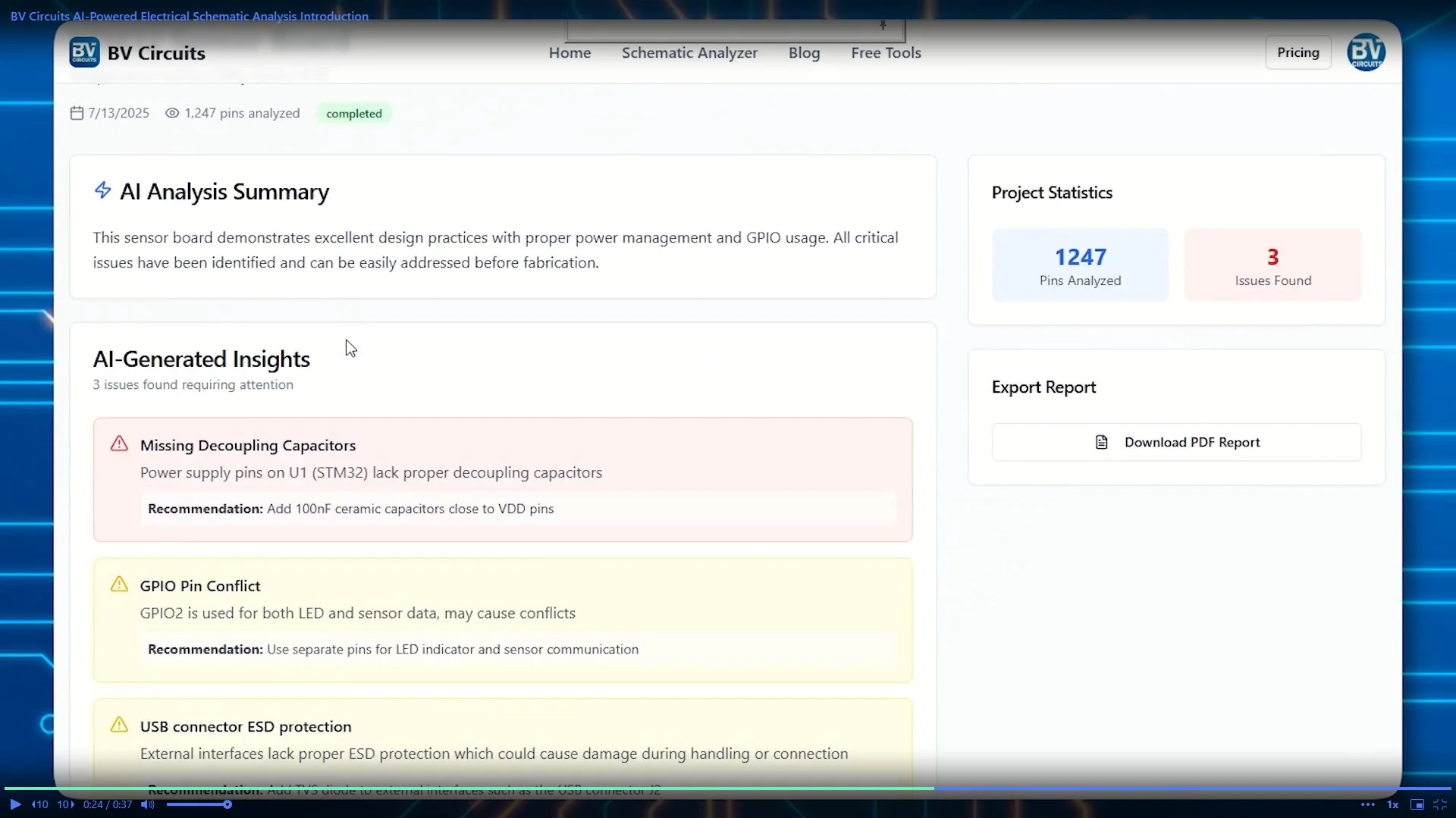 BV Circuits Screenshot 2, Copyright reserved by BV Circuits