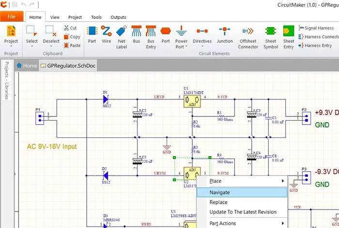 CircuitMaker Screenshot 2, Copyright reserved by CircuitMaker