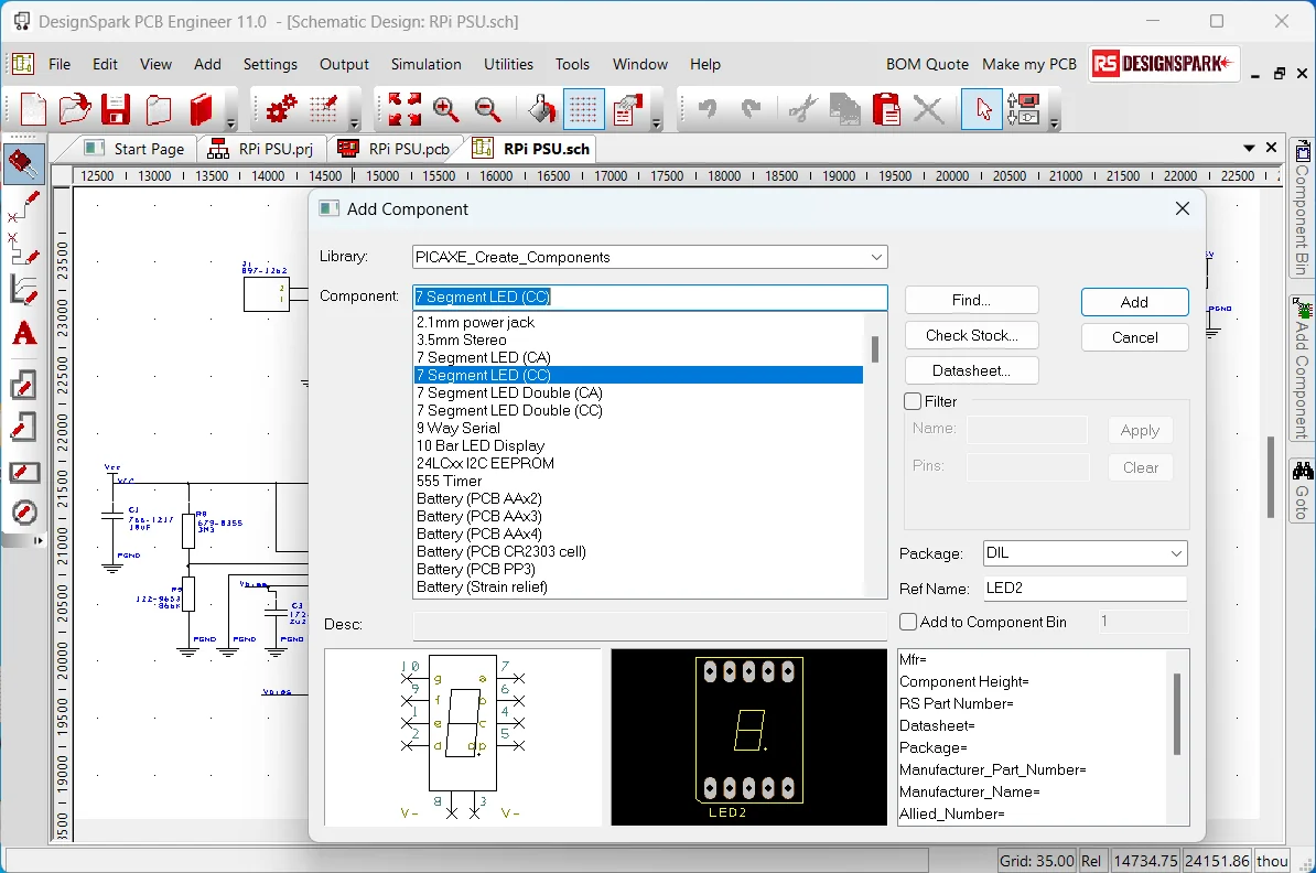 DesignSpark PCB Screenshot 3, Copyright reserved by DesignSpark PCB