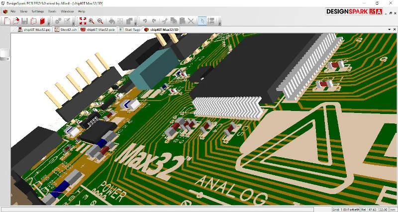 DesignSpark PCB Screenshot 6, Copyright reserved by DesignSpark PCB