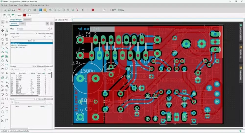 EAGLE Screenshot 3, Copyright reserved by EAGLE
