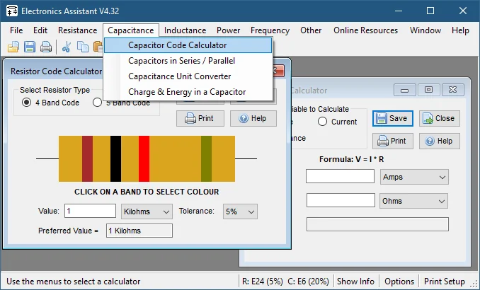 Electronics Assistant Screenshot 1, Copyright reserved by Electronics Assistant