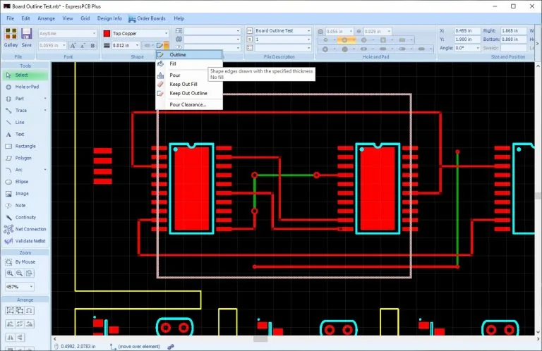 ExpressPCB Screenshot 5, Copyright reserved by ExpressPCB