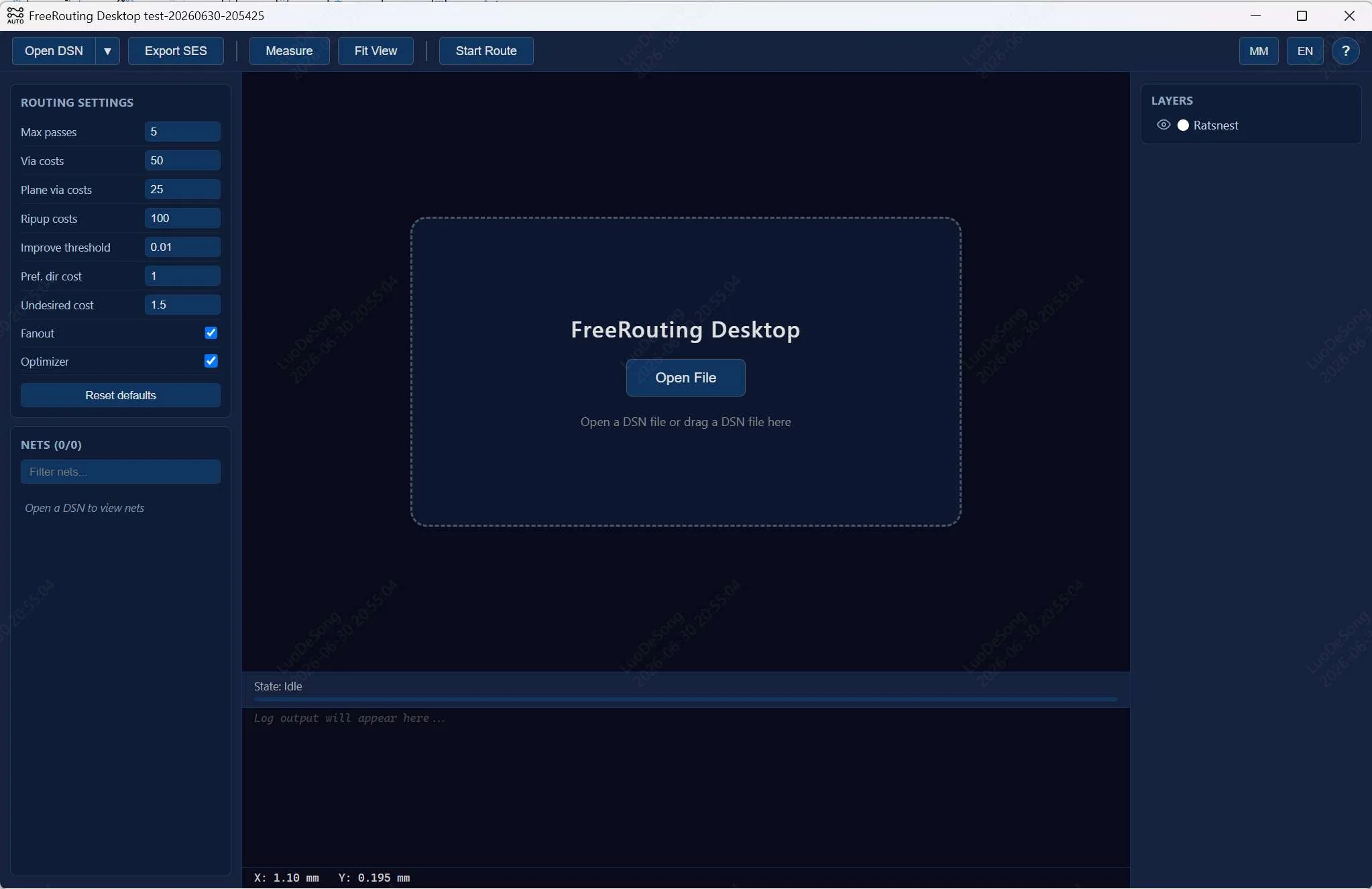 FreeRouting Desktop Screenshot 3, Copyright reserved by FreeRouting Desktop