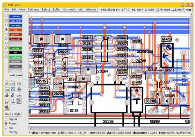 gEDA Screenshot 1, Copyright reserved by gEDA