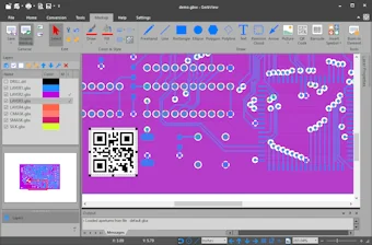 GerbView Screenshot 2, Copyright reserved by GerbView