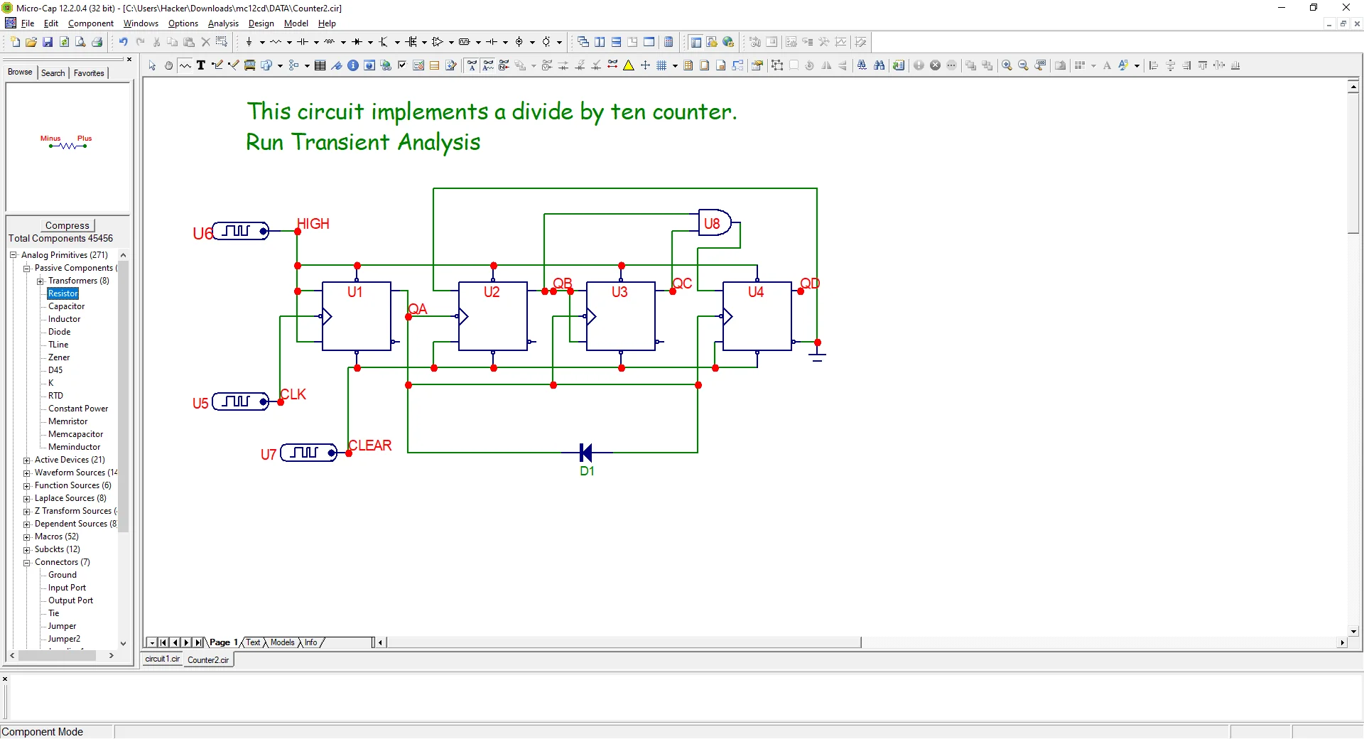 Micro-Cap Screenshot 3, Copyright reserved by Micro-Cap