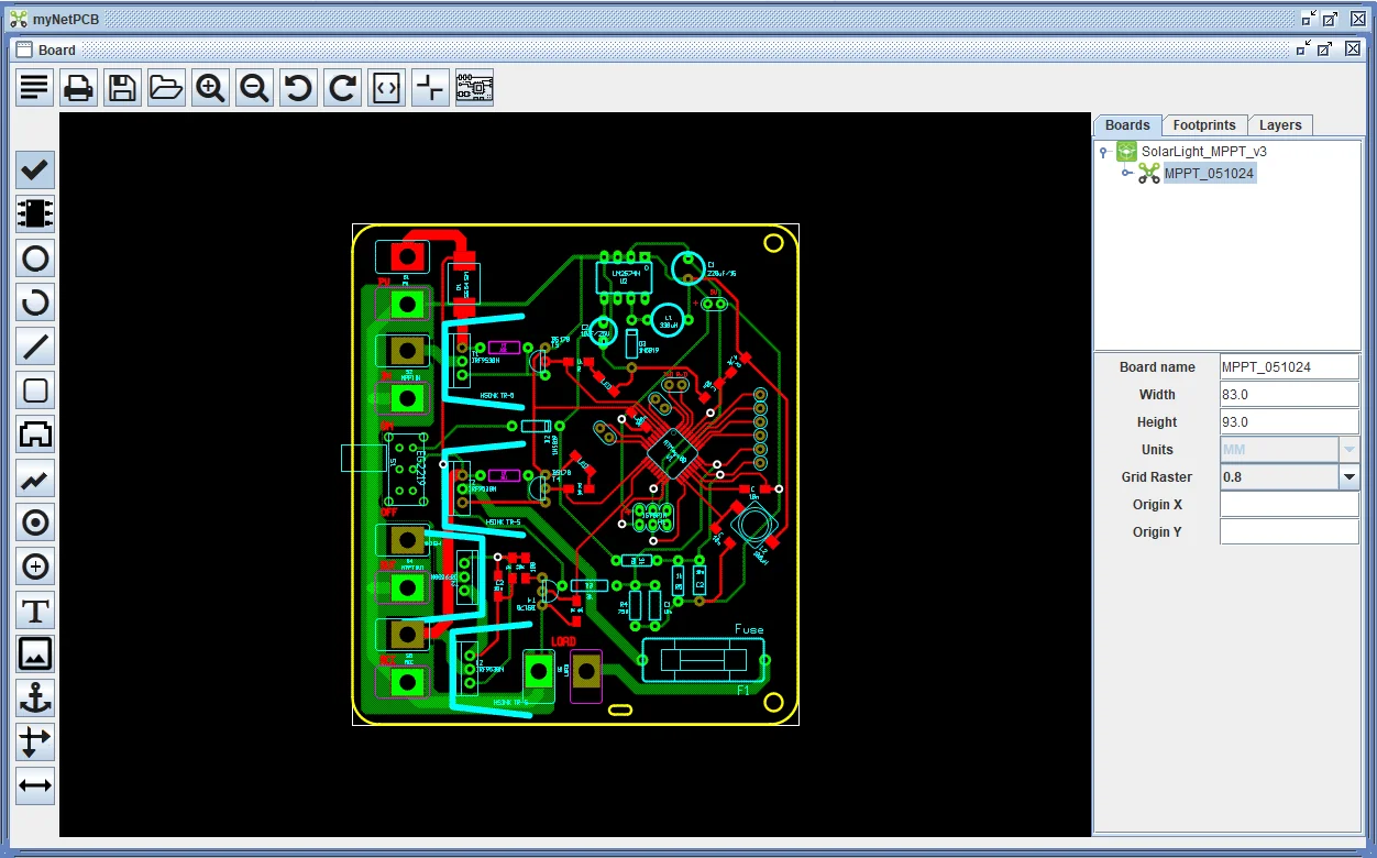 myNetPCB Screenshot 4, Copyright reserved by myNetPCB
