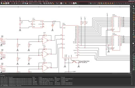 OrCAD X PCB Screenshot 1, Copyright reserved by OrCAD X PCB