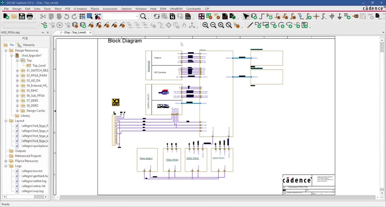OrCAD X PCB Screenshot 4, Copyright reserved by OrCAD X PCB