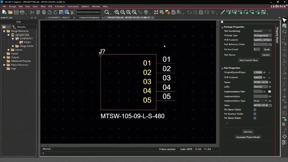 OrCAD X PCB Screenshot 7, Copyright reserved by OrCAD X PCB