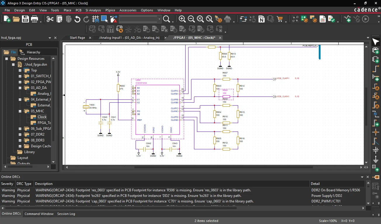 OrCAD X PCB Screenshot 8, Copyright reserved by OrCAD X PCB