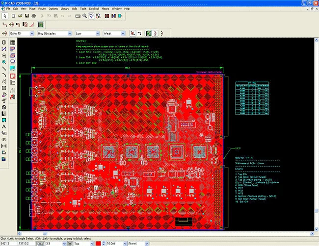 P-CAD Screenshot 4, Copyright reserved by P-CAD