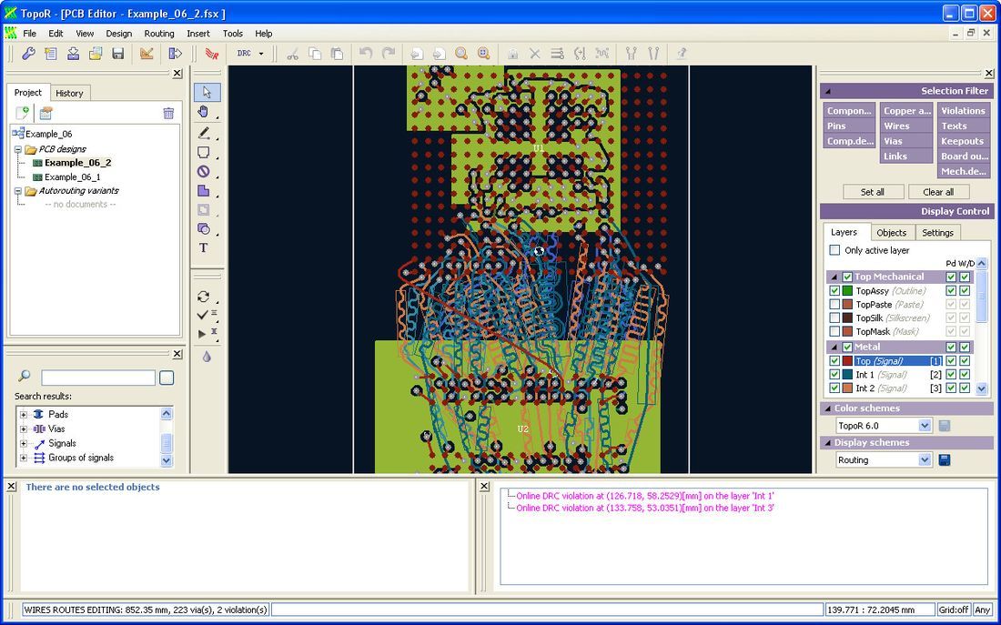 TopoR Screenshot 1, Copyright reserved by TopoR